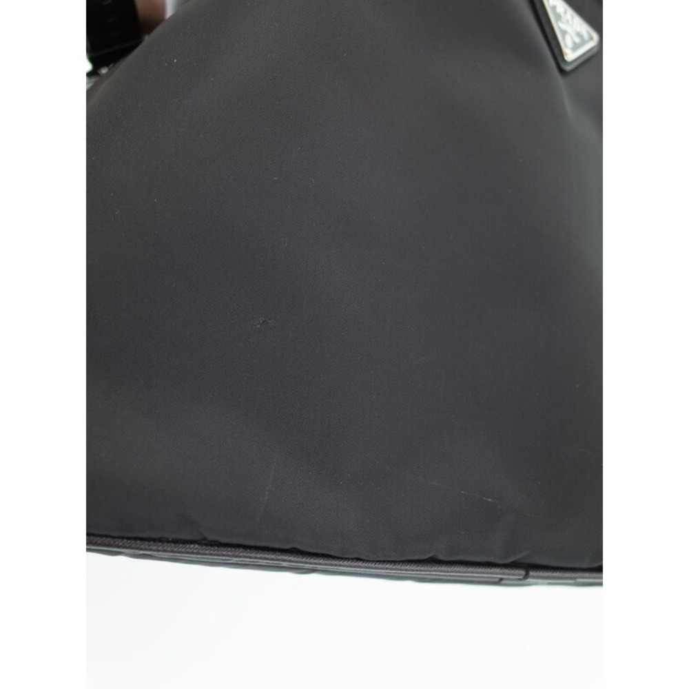 Prada ReNylon Saffiano Leather Briefcase refined business accessory Black - Picture 6 of 9